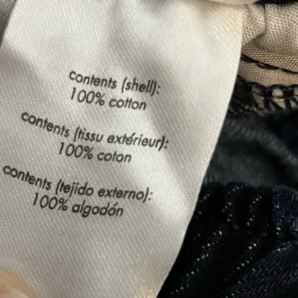 We‎ Wore What Revolve Denim Jogger Womens SIze XS Indigo Raw Blue Jeans - Picture 12 of 14